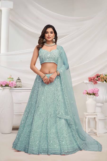 New Design Net Lehenga