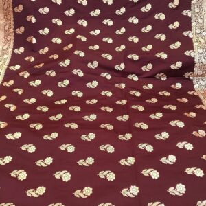 Maroon Color Banarasi Saree