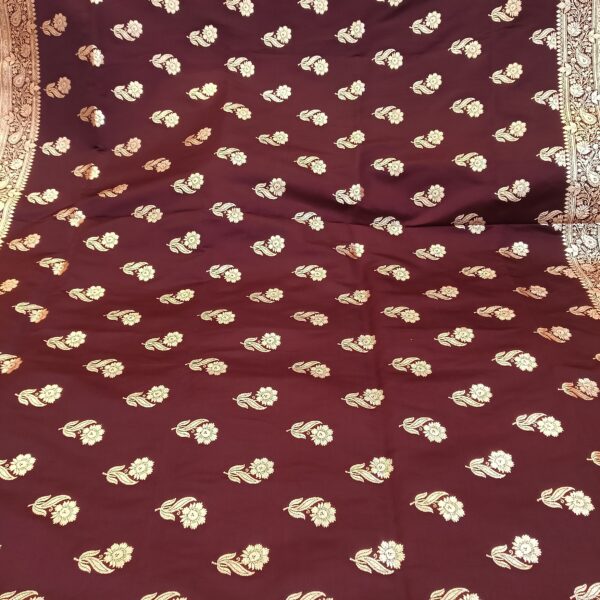 Maroon Color Banarasi Saree