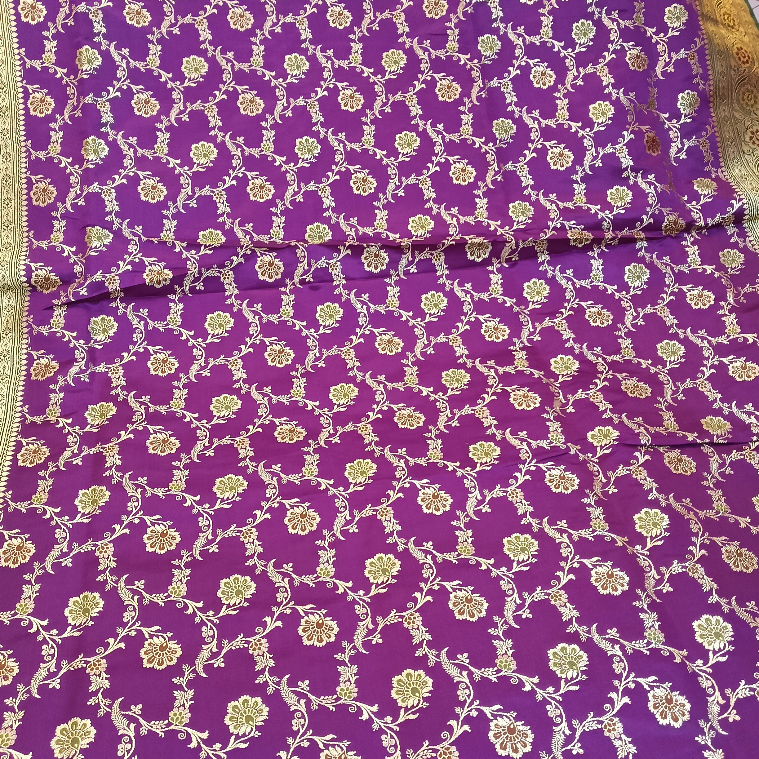 Purple Colour Banarasi Saree