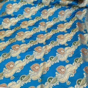 Blue Mina Work Banarasi Saree