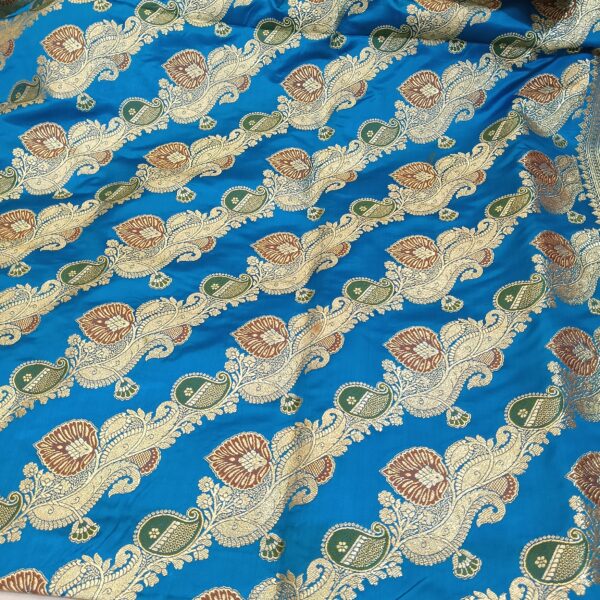 Blue Mina Work Banarasi Saree