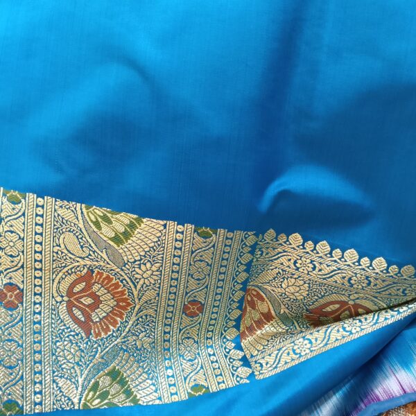 Blue Mina Work Banarasi Saree - Image 5