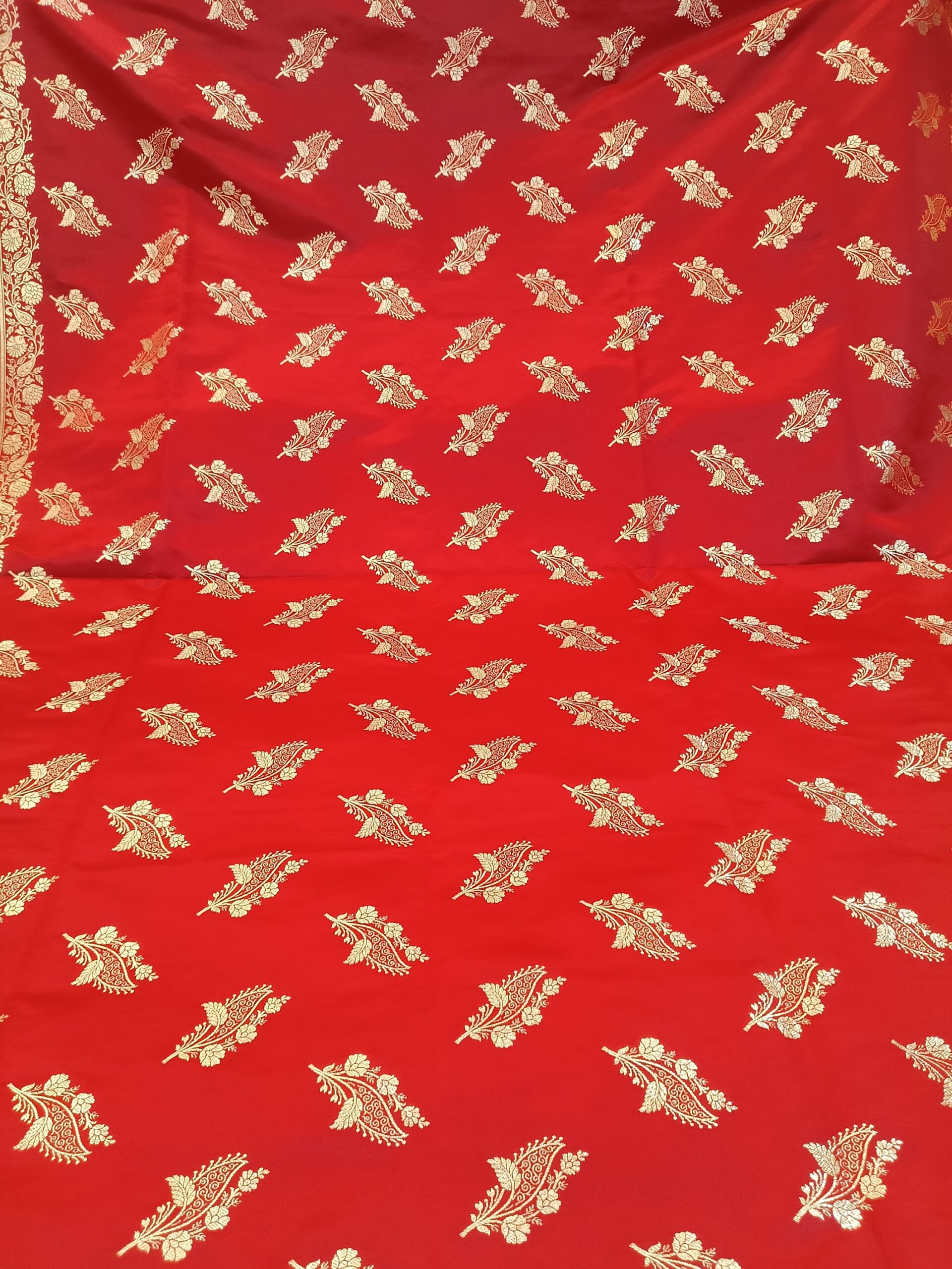 Red Wedding Banarasi Saree