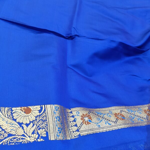 Blue Banarasi Saree - Image 2
